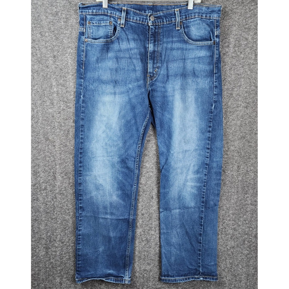 Levis Jeans Mens 38x30 Blue Straight Leg Stretch WaterLess Denim Medium Wash